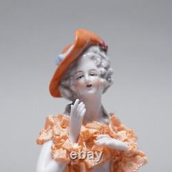 Tea Doll Antique half Figure Porcelain Model 12662 Rococo Lady V. Min