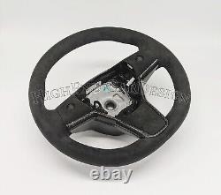 Tesla Model 3 Y Alcantara Steering Wheel Black stitching
