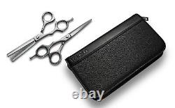 Tondeo Left Box Carat Offset Hairdressing Scissors 5,5 + Modelling 5,75