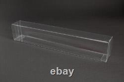 Transparent packaging folding box for railway models H0 11.81x1.57x2.17 Inch