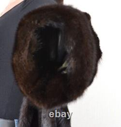 Us4578 Beautiful Real Mink Fur Coat Ranch Mink Jacket Size XL Nerzmantel