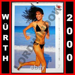 WURTH GIRLS 2000 Calendar Calendrier Calendario + Heidi Klum Signature Autograph