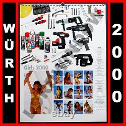 WURTH GIRLS 2000 Calendar Calendrier Calendario + Heidi Klum Signature Autograph
