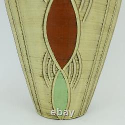 West german mid century VASE sawa keramik 1950s sgraffito decor model 40/35